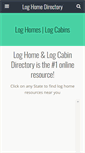 Mobile Screenshot of logcabindirectory.com